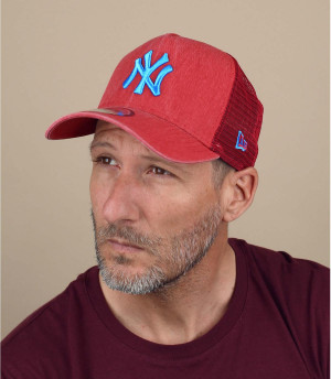 trucker rot blau NY Trucker Washed NY scarlet cardinal